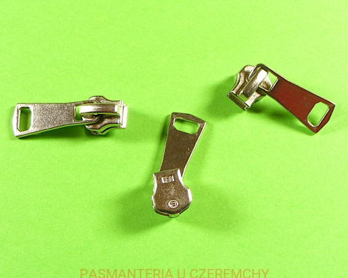 suwak zamkowy do zamków metalowych VT10 - nikiel /srebrny/