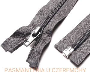 zamek 85 cm ciemnoszary rozdzielczy plastikowy spirala 5 /szary/