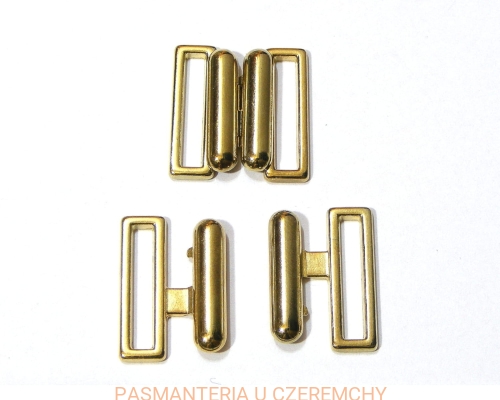 zapięcie metalowe 14 mm - kolor złoty