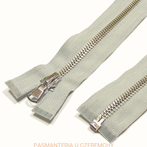 zamek 80 cm jasnoszary rozdzielczy metalowy VT10 , nikiel /szary/