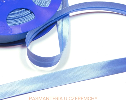 lamówka atłasowa 15 mm - niebieska