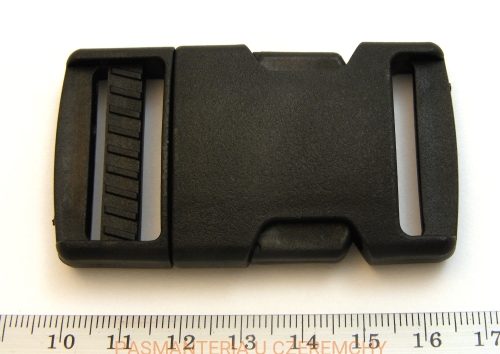 klamra plastikowa "trójząb" czarna 30 mm 