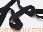 guma łamana 21 mm czarna matowa /lamówka elastyczna, lamówka gumowa/ - opak. 20 mb