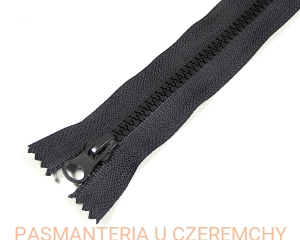 zamek 18 cm ciemnoszary nierozdzielczy kostka rozm.5 /szary/