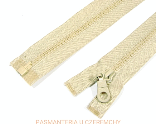 zamek 50 cm beżowy rozdzielczy kostka rozm.5