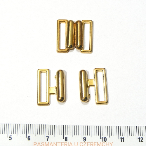 zapięcie metalowe 18 mm - kolor złoty /klamerka, klamra/