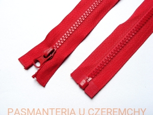 zamek 130 cm czerwony rozdzielczy kostka rozm.5 