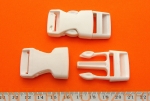 klamra plastikowa "trójząb" biała 20 mm
