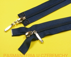 zamek 85 cm granatowy rozdzielczy dwusuwakowy spirala rozm.5  