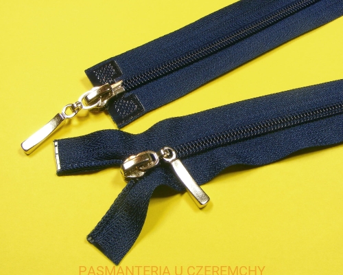 zamek 85 cm granatowy rozdzielczy dwusuwakowy spirala rozm.5