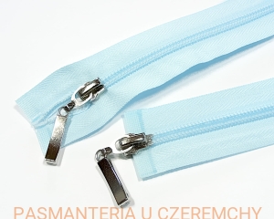 zamek 85 cm jasnoniebieski rozdzielczy dwusuwakowy spirala rozm.5 /niebieski/