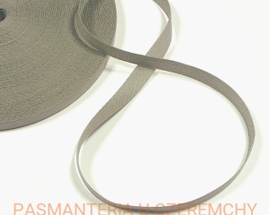 taśma tkana 10 mm jasnoszara /jodełka szara/     