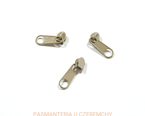 suwak zamkowy 3 mm beżowy