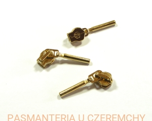 suwak zamkowy do zamków spiralnych rozm. 5 - mosiądz /spirala/