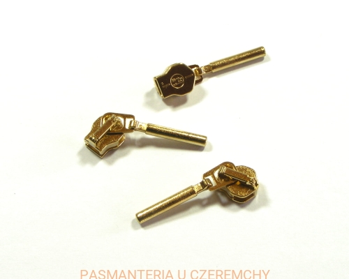 suwak zamkowy do zamków spiralnych rozm. 5 - mosiądz