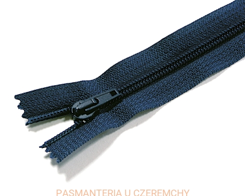 zamek 18 cm granatowy ALPHA nierozdzielczy spirala rozm. 5