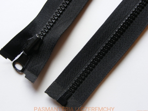zamek 75 cm czarny dwustronny kostka rozm. 5
