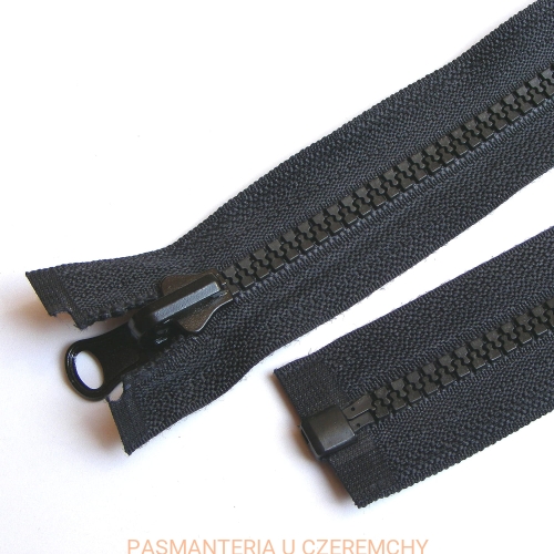 zamek 50 cm rozdzielczy dwustronny kostka 5 czarny