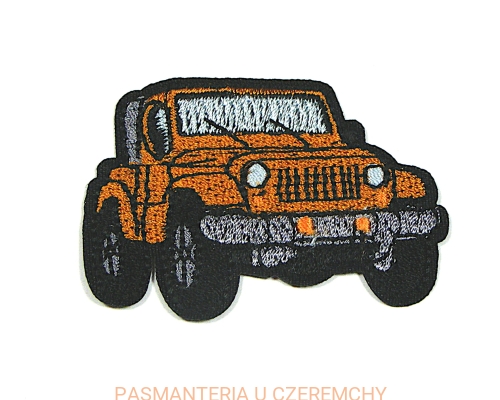 aplikacja do naprasowywania - rudy jeep