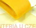 taśma krynolinowa 80 mm żółta z nitką ściągającą