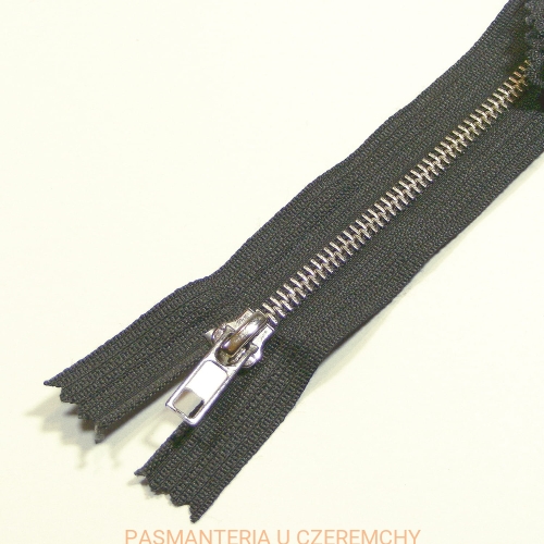  zamek 14 cm grafitowy metalowy nierozdzielczy VT10 nikiel /szary/