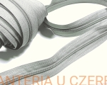 taśma zamkowa jasnoszara 5 mm  /szara, suwakowa/   