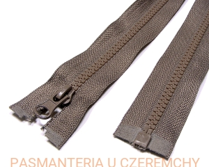 zamek 40 cm ciemnobeżowy rozdzielczy kostka rozm.5 /beżowy, brązowy/