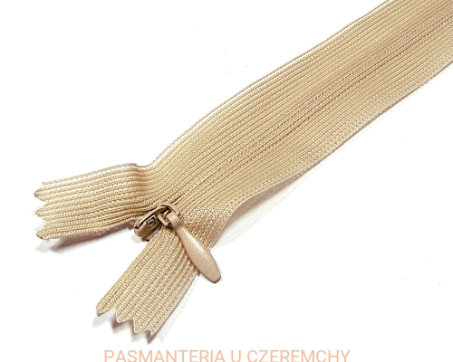 zamek 60 cm ecru-biszkoptowy kryty