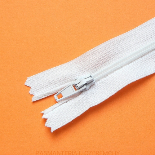 zamek nierozdzielczy S3 dł. 60 cm biały