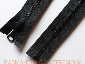 zamek 160 cm czarny rozdzielczy kostka rozm. 5    