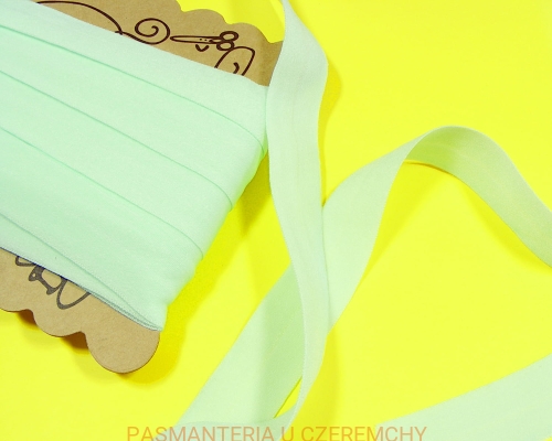 guma łamana 21 mm matowa bardzo jasny seledyn