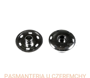 zatrzaski metalowe 28 mm - czarny nikiel /grafitowe/
