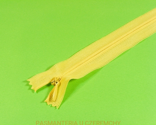 zamek 60 cm żółty nierozdzielczy kryty