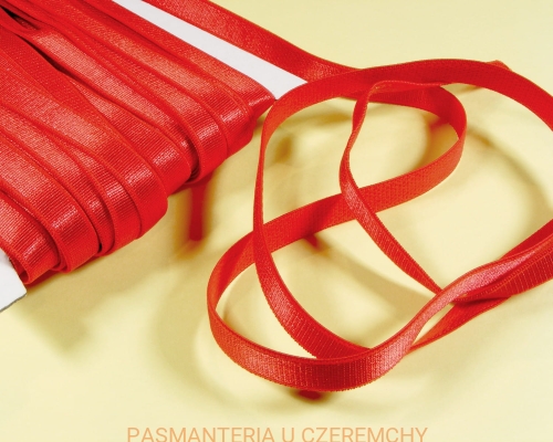 guma ramiączkowa 10 mm czerwona