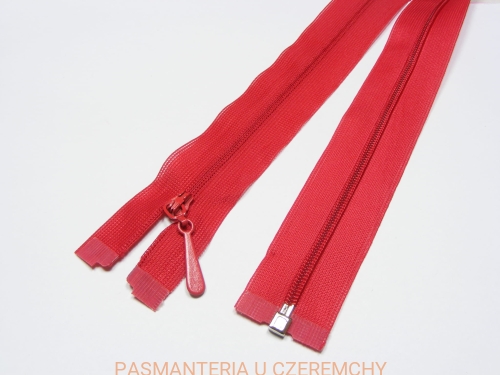 zamek 45 cm czerwony rozdzielczy kryty