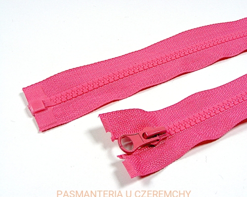 zamek 50 cm fuksjowy rozdzielczy kostka rozm.5