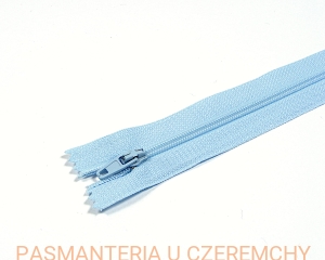 zamek 18 cm jasnoniebieski nierozdzielczy spirala rozm.3 /niebieski/