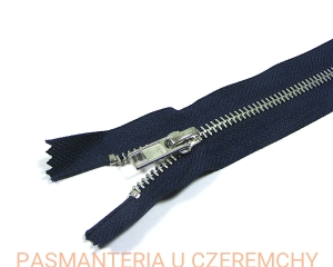 zamek 18 cm granatowy nierozdzielczy VT10 nikiel