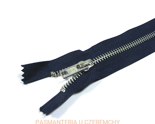 zamek 18 cm granatowy nierozdzielczy VT10 nikiel