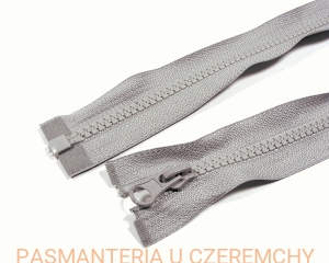 zamek 75 cm popielaty rozdzielczy kostka rozm.5 /szary/