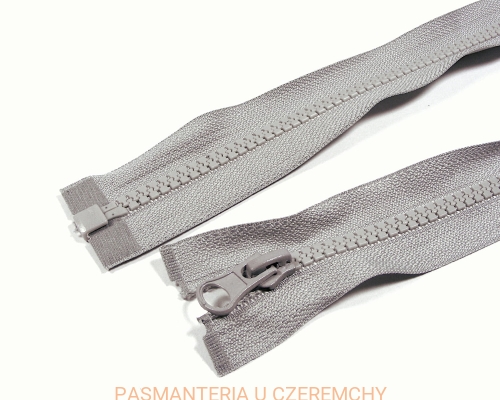 zamek 75 cm popielaty rozdzielczy kostka rozm.5