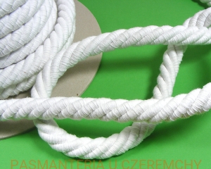 sznur - linka bawełniana skręcana 17 mm biała