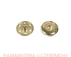 zatrzaski metalowe 28 mm - jasnozłote /złote/