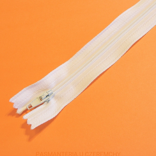  Zamek nierozdzielczy S3 dł. 18 cm biały