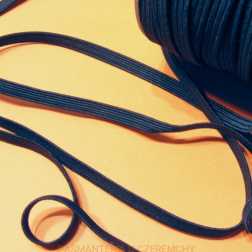  guma pleciona 5 mm czarna