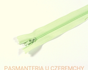 zamek 18 cm seledynowy nierozdzielczy spirala rozm. 3 /zielony, miętowy/