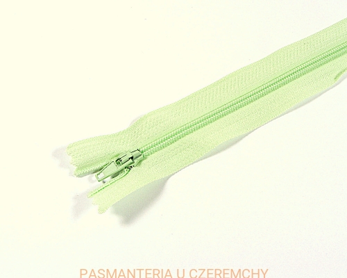 zamek 18 cm seledynowy nierozdzielczy spirala rozm. 3