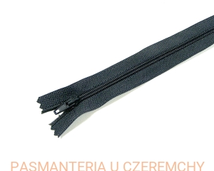 zamek 25 cm ciemnoszary nierozdzielczy spirala rozm. 3 /szary/ 