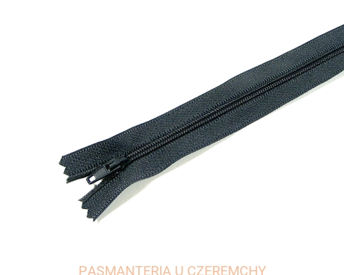 zamek 25 cm ciemnoszary nierozdzielczy spirala rozm. 3