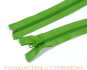 zamek 70 cm zielony rozdzielczy plastikowy spirala rozm. 5 